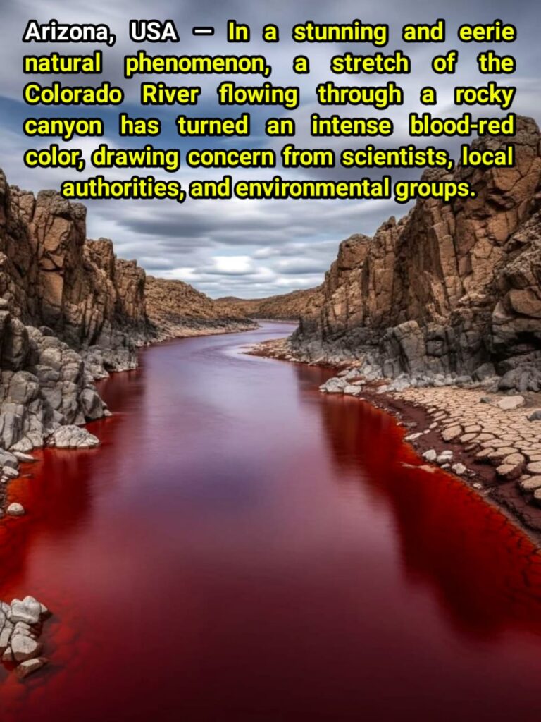 Colorado River Turns Blood Red